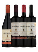 Kit Marcus James com vinhos tinto Merlot, Pinot Noir, Cabernet Sauvignon e Tannat